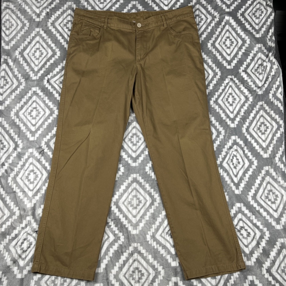 Columbia Pants Mens 40x32" Brownsmead 5 Pocket Khaki Hiking Chino Regular Fit